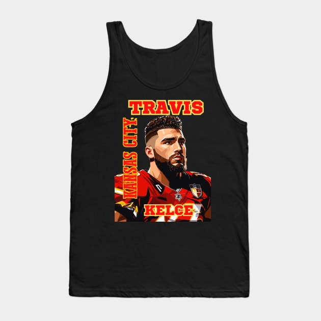 Travis Kelce Kansas City Tank Top by Charlie Dion